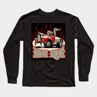 Cartoon semi truck Long Sleeve T-Shirt